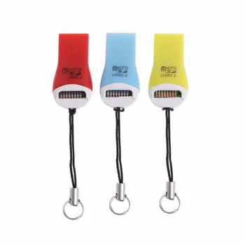 

Whistle Style Mini USB 2.0 Micro SD SDHC SDXC T-Flash Memory Card Reader Adapter