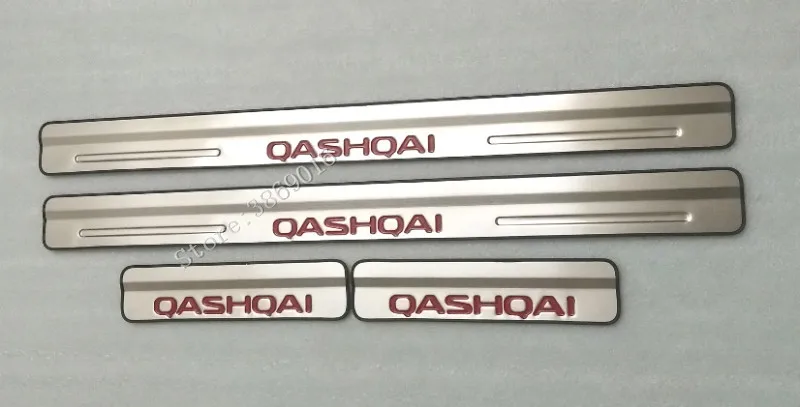 Для Nissan Qashqai J10 2007 2008-2013 Высокое качество нержавеющая сталь Добро пожаловать педаль Накладка порога крышка автомобиля аксессуары