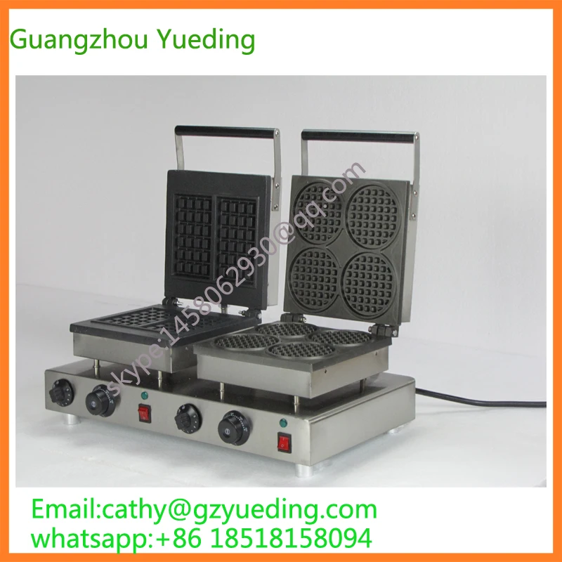 

automatic electric durable heart and round waffle maker