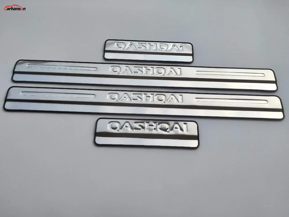 Автомобильные аксессуары для Nissan Qashqai, накладка на пороги J11, накладка на пороги из нержавеющей стали, наклейка для стайлинга автомобиля