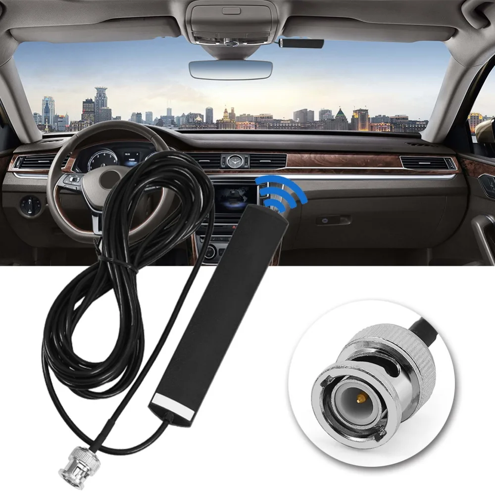 SOONHUA Portable Strong Signal Antenna Wideband 30MHz 1200MHz 3dB Scanner Mobile Radio Antenna Glass Mount With BNC Connector