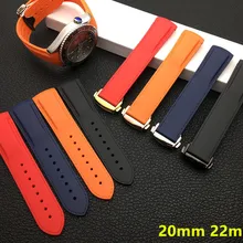 20 мм 22 мм черный синий водонепроницаемый изогнутый конец силиконовой резины ремешок для часов Omega ремешок Seamaster планета 232 океан браслет инструменты