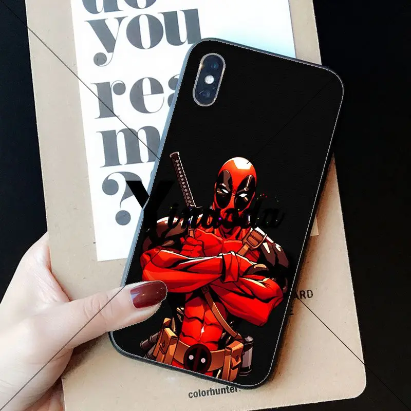 Yinuoda Deadpool Iron Man Marvel Avengers Phone Case cover Shell for Apple iPhone 8 7 6 6S Plus X XS MAX 5 5S SE XR Cellphones - Цвет: A11