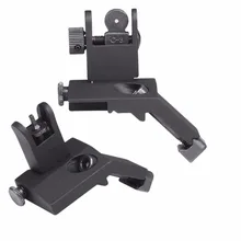 2 шт. Тактический резервного копирования спереди и сзади флип до 45 градусов Смещение Быстрый переход прицел крепление стандартный профиль