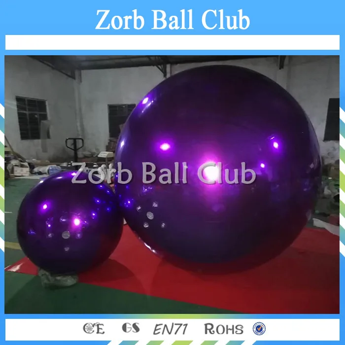 

1M Mercury Ball Reflections Large Stainless Steel Spheres / Decorative Inflatable Mirror Ball for Party