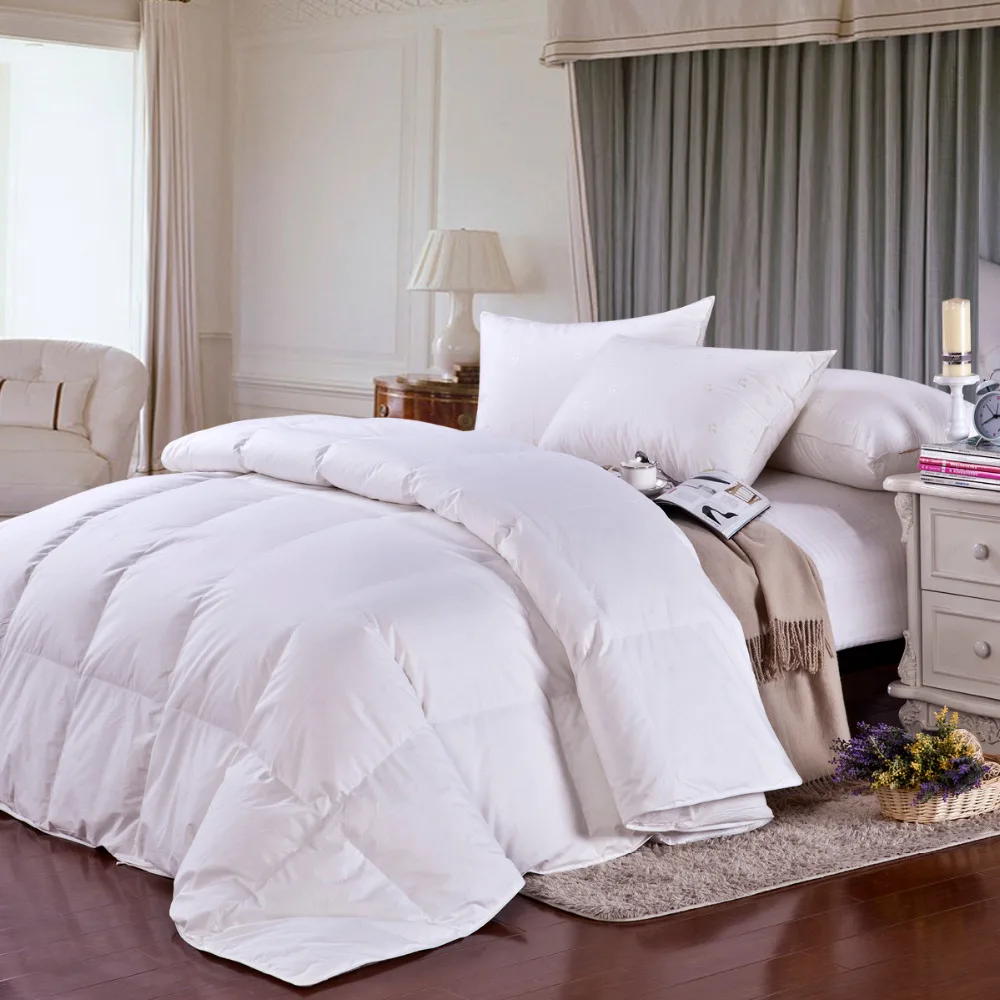 

Cosette Luxury 100% Goose Down Quilt Insert, Winter Summer Comforter, Twin, Queen, King Size Bedding Filling