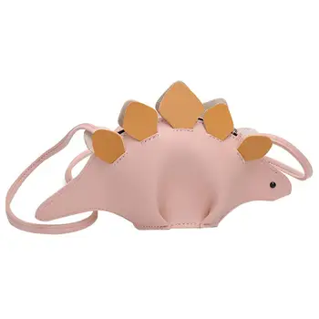 

Lovely Cartoon Dinosaur Leather Children Girls Crossbody Shoulder Bag Pouch Baby Solid Color Mini Messenger Bag Purse