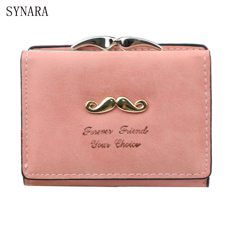 

Lady Snap Fastener Short Clutch Wallet Vintage Women Wallet Fashion Small Female Purse short Coin Card Holder