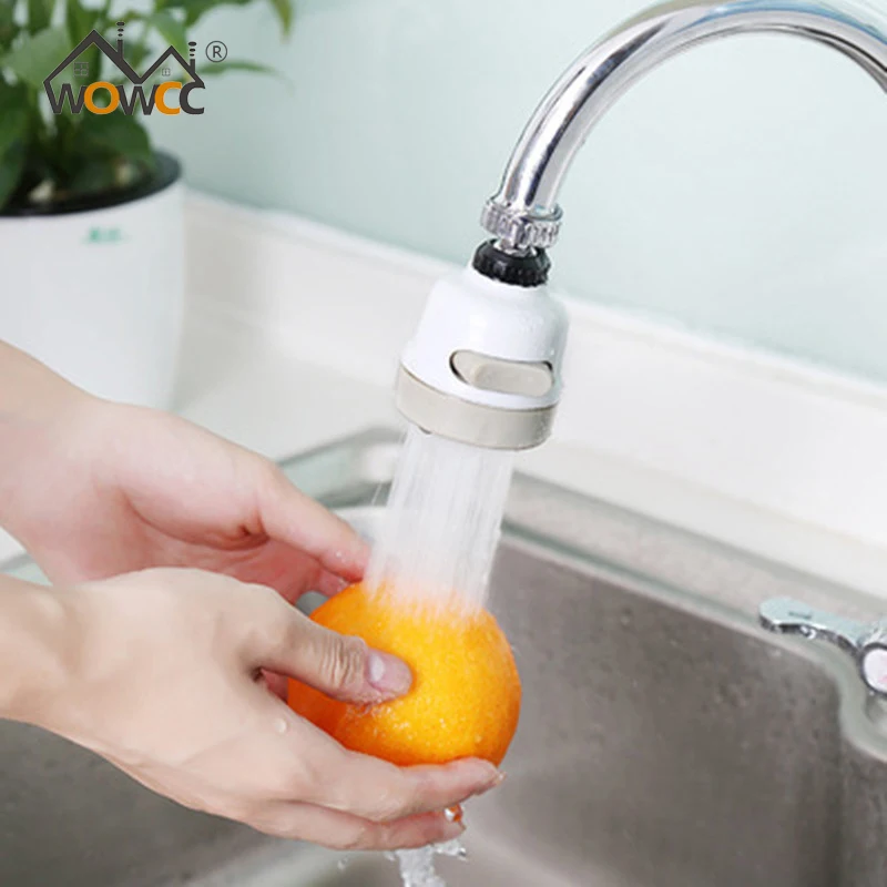 

WOWCC Moveable 360 Rotating Kitchen Faucet Nozzle Adapter Bathroom Faucet Accessories Filter Sprayers Tap Water-saving Device