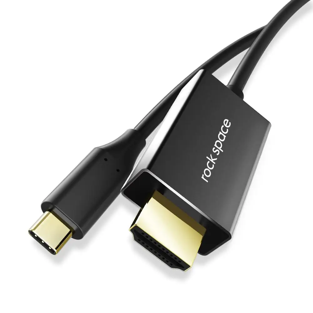 Рок USB type C к HDMI кабель конвертер реальный 4 ТВ 180 см адаптер концентратор для Macbook