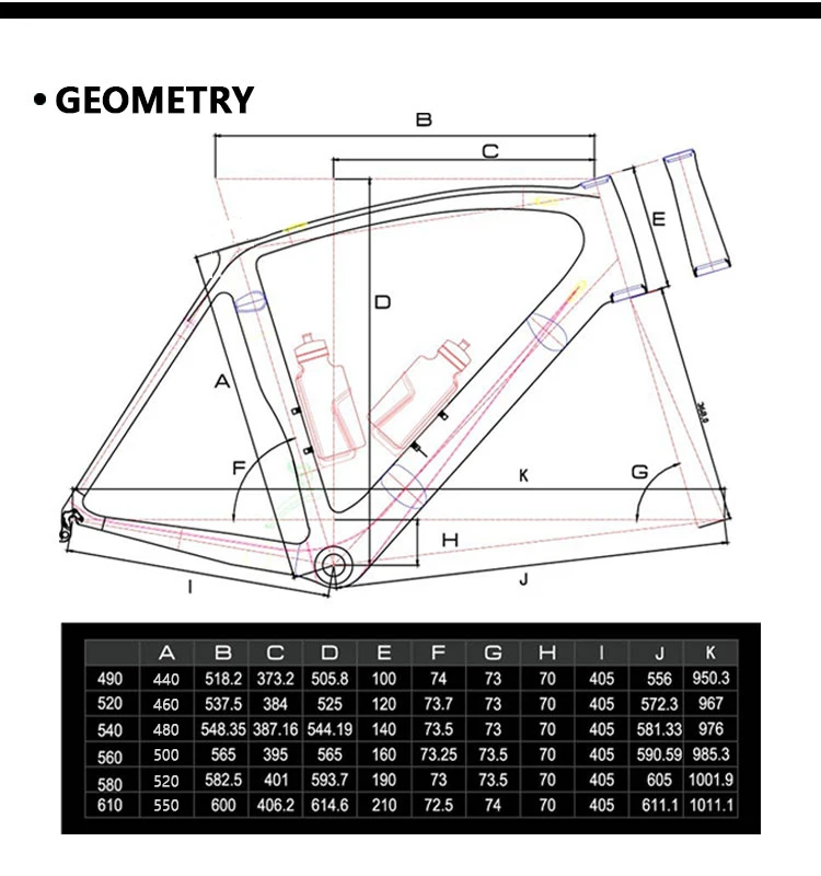 Sale 2018 Hot sale Wholesale brand custom design carbon T800 toray fiber top quality road bicycle frame UD matt aero road bike frames 14