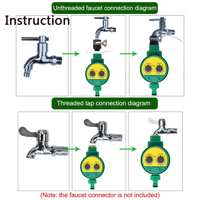 1 шт. таймер воды сад автоматический полив таймер шланг кран контроллер таймер с ЖК-дисплеем