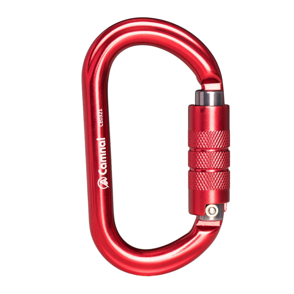 Perfeclan Rock Screw Gate Auto Locking Carabiner Climbing Safety D Type Hook Aluminum Auto Lock Screwgate D Carabiner