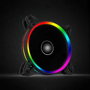 

X120 Double Halo Multicolor Symphony Dual Mode Interface Hydraulic Bearing Chassis Fan Heatsink Fans & Cooling