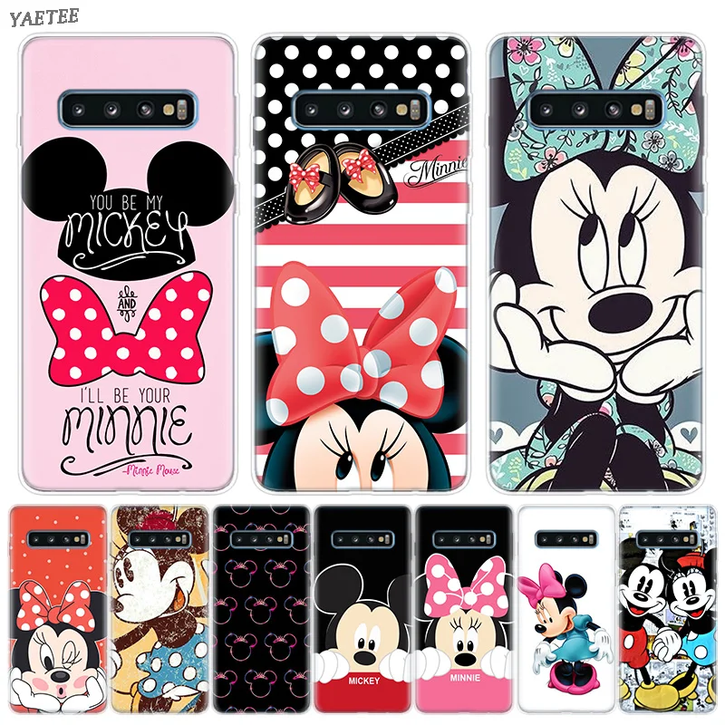 

Minnie Mouse Girls Cute Bumper Case For Samsung Galaxy S10 Plus M30 A50 A30 A70 A40 A40S M20 M10 A10 A20 A60 A80 A90 A20E Cover