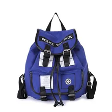 Dr Who Tardis Hebilla Slouch School Kids Bolsa de Doctor Who Lienzo Mochila Feminina Public Call Box Policía Mochila Para Los Adolescentes