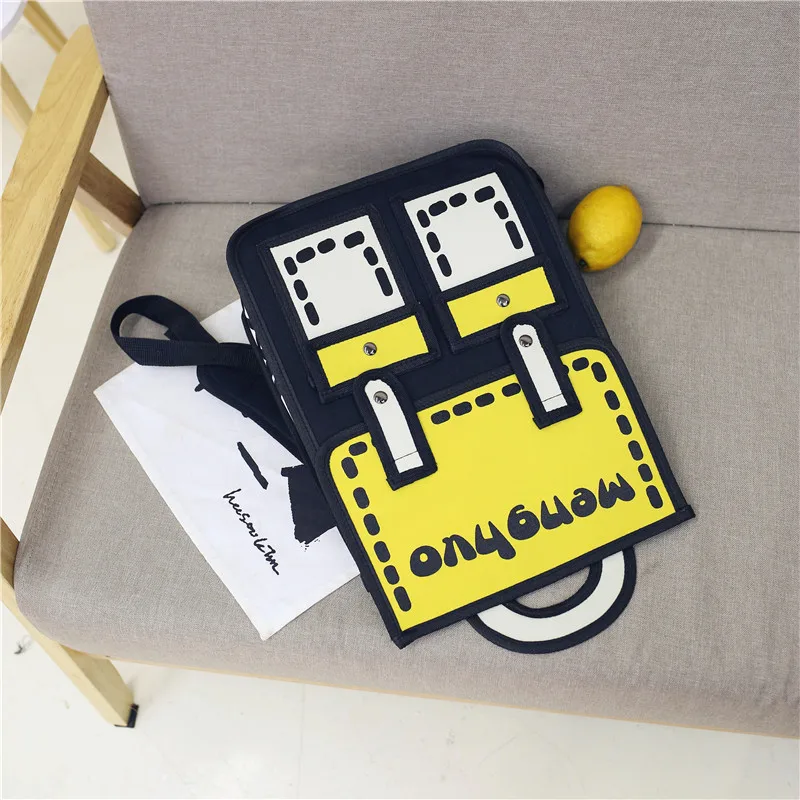 Menghuo 3D Anime Bag Cartoon Women Backpack School Bag 3D Style Canvas 2D Travel Drawing Book Mochila for Teenagers Girl Mochila (14)