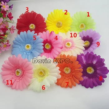 

Yoshiko 10PCS Artificial Gerbera Silk Flower Heads fake flowers for Wedding Party Home DIY Decoration Flowers Bouquet