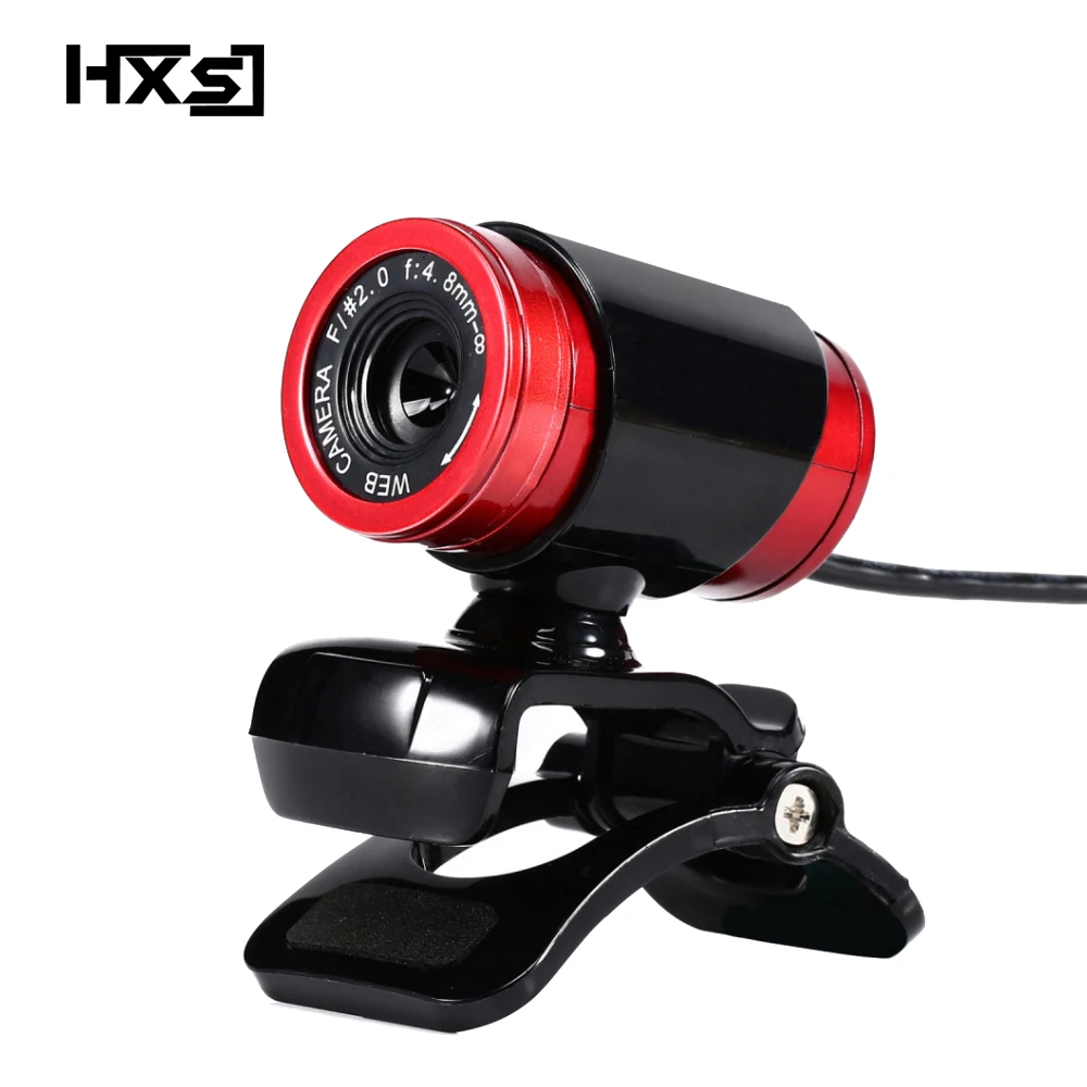 

HXSJ A860 HD Webcam 12.0M Pixels CMOS USB Web Camera Digital Video HD Built-in Microphone 360 Degree Rotaion Clip-on Camera