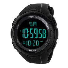 Мужские спортивные цифровые светодиодный водонепроницаемые наручные часы Роскошные Мужские Аналоговые Цифровые Военные стильные мужские электронные часы