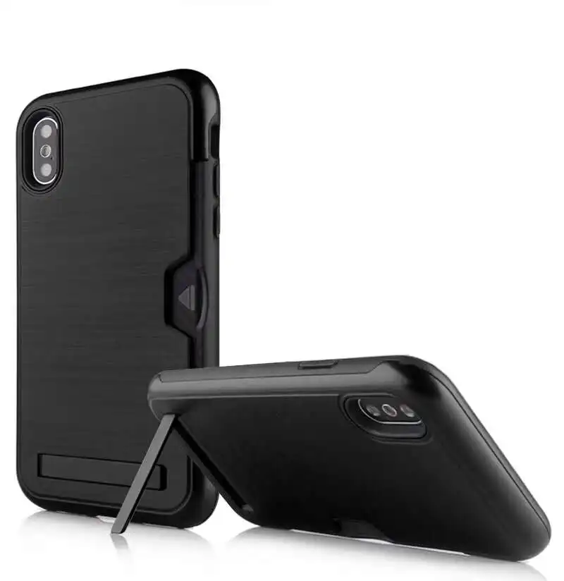 

50pcs Wallet Case Card Holder Shockproof Rubber Bumper Cover for iPhone 11 Pro Max 6 6s 7 8 Plus X Xs Max Xr