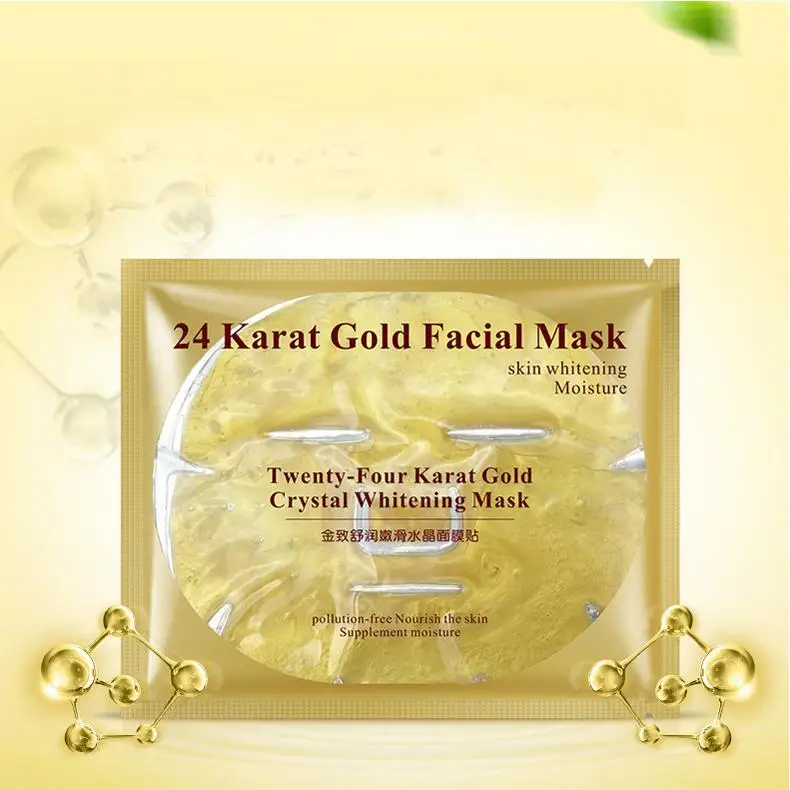 5 шт. 24K Золотая маска Кристалл Коллаген Порошковая маска для лица не мыть корейские маски для лица увлажняющие Антивозрастные маски для ухода за кожей лица - Цвет: Gold Collagen