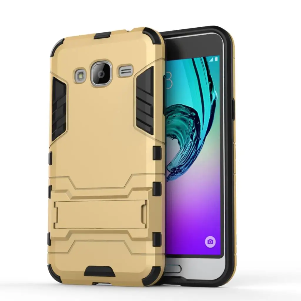 Shell Cover Rubber Case Robot Armor Hard Back Phone Case for Samsung Galaxy J3 Cover Sadoun.com