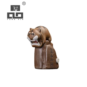 

TANGPIN ceramic tea pets tiger cute handmade porcelain teapets tea accessories