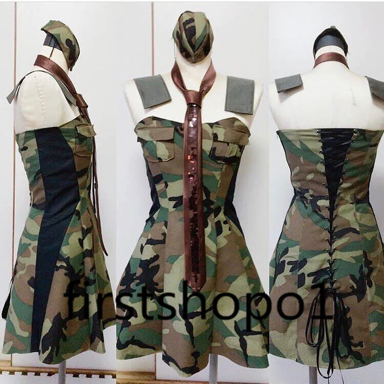 

Japanese actress Amuro namie Camouflage cosplay costume