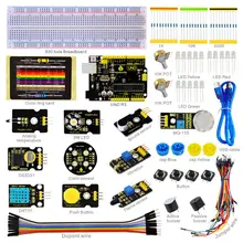 2016 Новинка! Keyestudio Сенсор комплект-K3 для Arduino стартовый набор с Arduino UNO R3 + DHT11 + DS3231 + 3 Вт LED + Цвет Senson/19 проектов