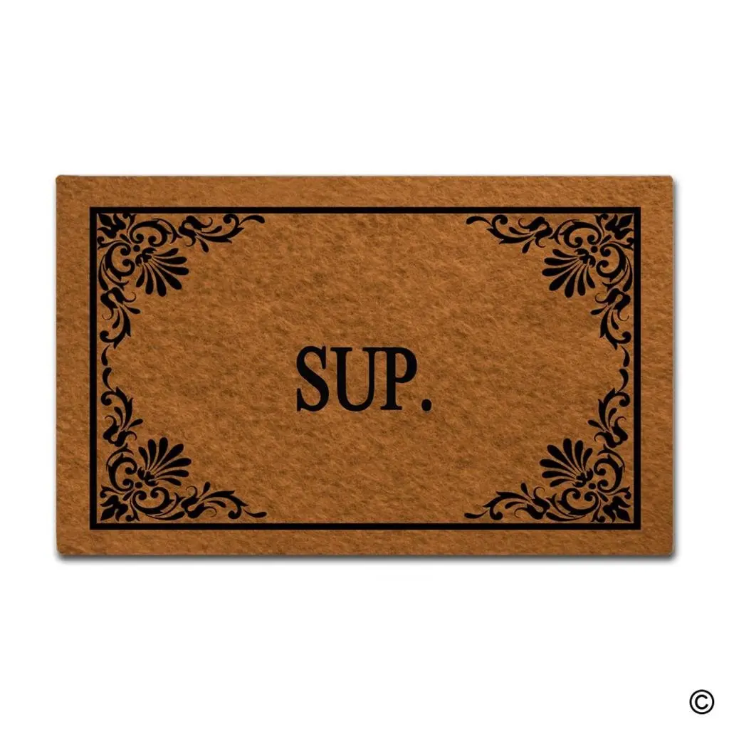 Doormat Funny Sup Door Mat Decorative Home Indoor Outdoor Non-woven Fabric Top | Дом и сад