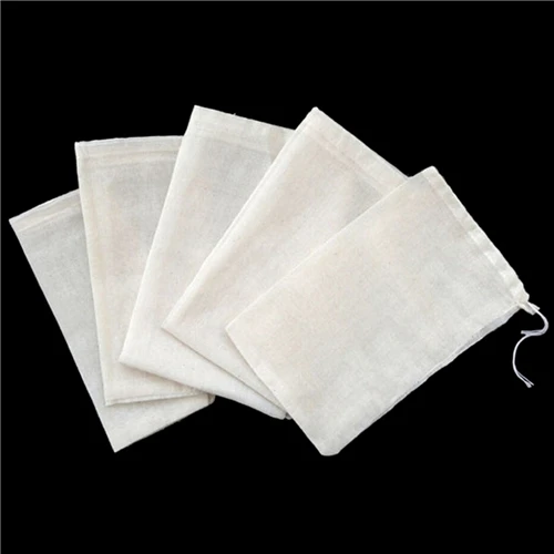 10Pcs 8*10cm Empty Scented Tea Bags With String Heal Seal Filter Paper for Herb Loose Tea Bolsas