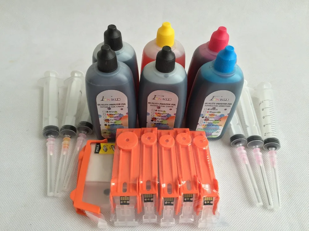 6 color BCI 325 Refillable ink kit for Canon PIXUS MG8130 MG6130 MG8230