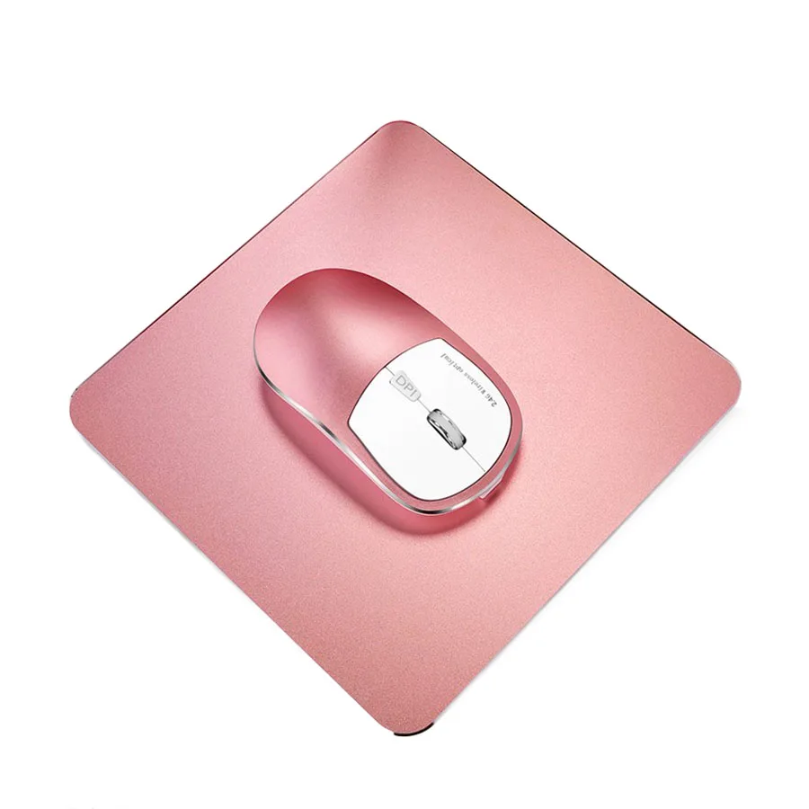 

Silent 2.4Ghz Wireless Rechargeable Mouse Computer Mice Optical 1600DPI With Matte Aluminium Set For Notebook Desktop