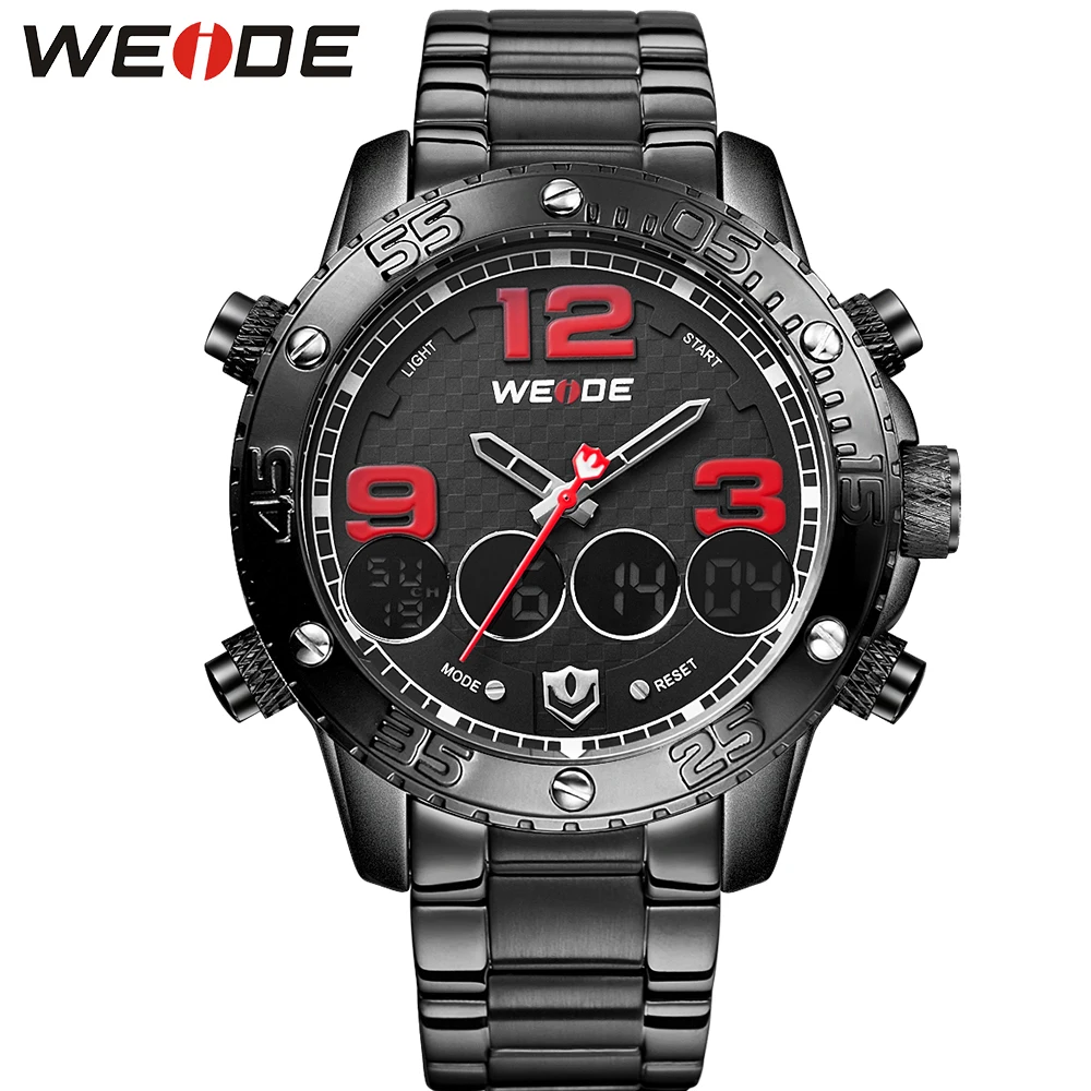 WEIDE Luxury Brand Men Analog Digital Sports Watches For Men's Army Military Watch Man Quartz Clock Relogio Masculino WEIDE Luxury Brand Men Analog Digital Sports Watches For Men's Army Military Watch Man Quartz Clock Relogio Masculino