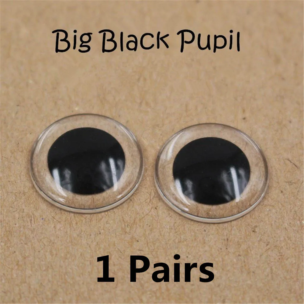 For 1/6 Factory Blyth Doll Eyechips 14mm Suitable for DIY Doll Eye Pupil Free Shipping - Цвет: Big Black Pupil