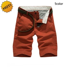 Высокое качество Летний стиль Карго короткие мужские хлопковые прямые военные короткие брюки сплошной красный/черный/хаки плюс размер 28-38