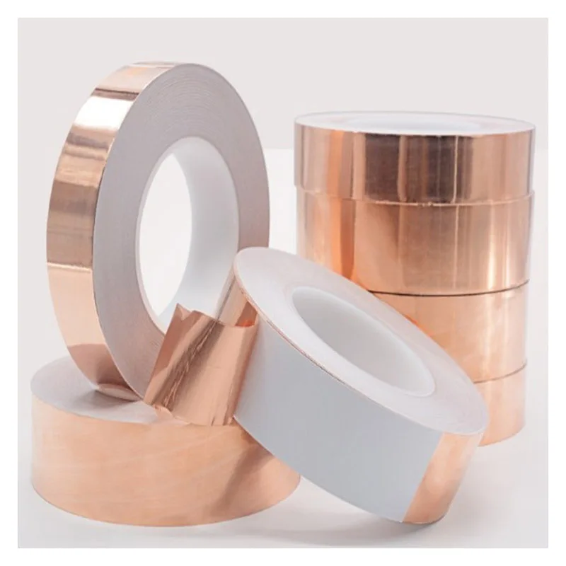 20 Meters Single Side Conductive Copper Foil Tape Strip Adhesive EMI Shielding Heat Resist Tape