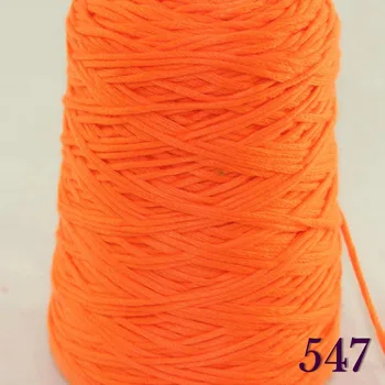 

1X400g soft sell high quality 100% cotton hand-woven yarn Orange cone 422-547