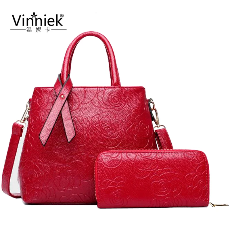 

Famous Brands Women Purses And Handbag Luxury Designer Flowers Fashion Large Shoulder Bag High Quality PU Leather Composite Bag