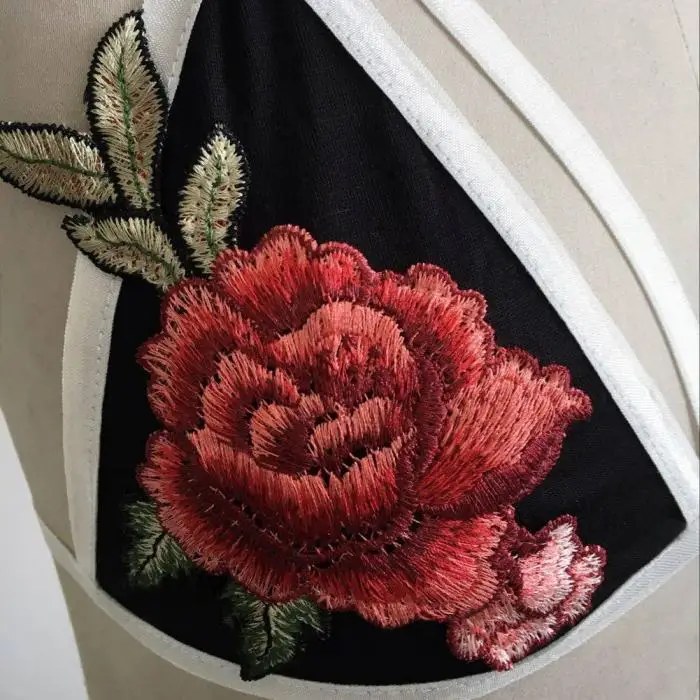 Сексуальное женское кружевное Прозрачное нижнее белье, эластичный бандажный бюстгальтер с цветочной вышивкой, укороченный бикини, топы BB55