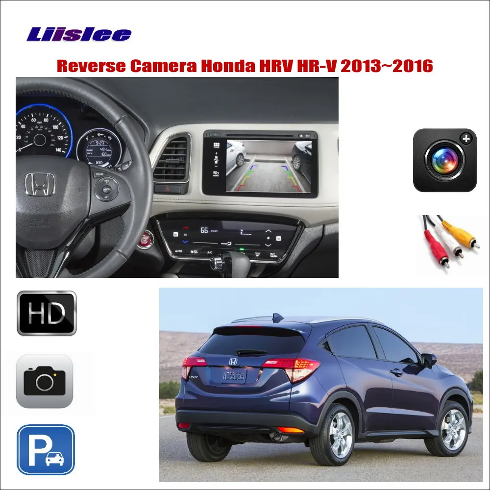 Liislee для Honda hr-v HR-V 2013~ Автомобильная камера заднего вида/подключите Заводский экран/RCA адаптер