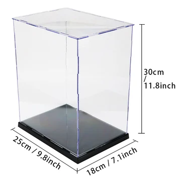 

Acrylic Transparent Display Case Toy Figures Model DIY Assembly Dust-proof Protection Box Building Kits Boys Toys Cabinets