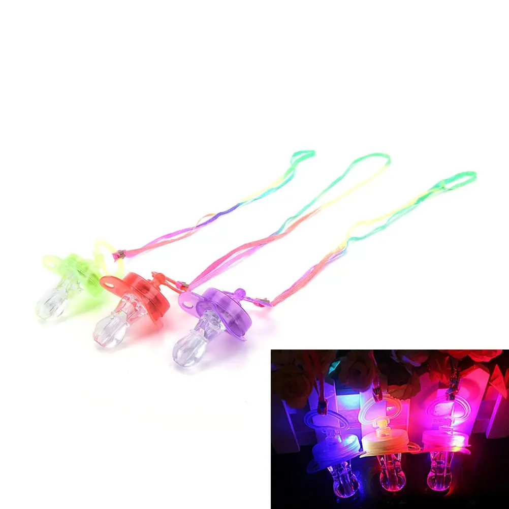 

Glow Kids Toys Gift Led Pacifier Whistle Promotion Shiny Nipple Party Toys Festive Decoration Accessorie