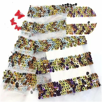 

African Lace Fabric 2019 High Quality Lace Fabric French big Sequins 3d Net Cord Tulle Fabrics Nigerian Laces For Wedding Dress
