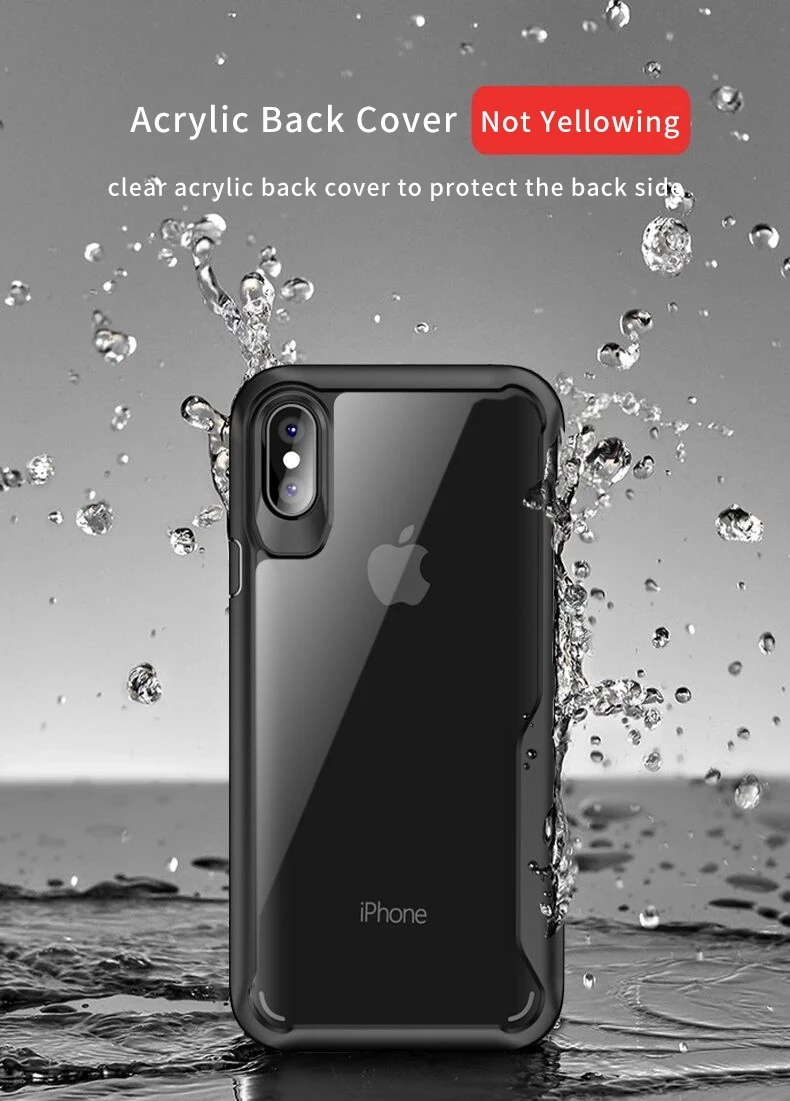 LUPHIE противоударный защитный чехол для iPhone 11 Pro Max XR 8 7 Plus Прозрачный чехол для iPhone 6 6S Plus XS Max роскошный силиконовый чехол