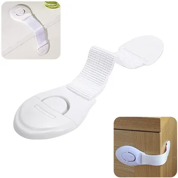 

30/50pcs Drawer Door Cabinet Locks Cupboard Toilet Safety Locks Kids Safety Care Plastic Locks Straps Infant Baby Protection