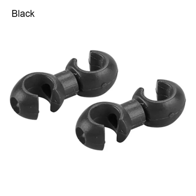 100PCS Colorful Bicycle Cable Pipe Clips Bicycle Line Tube Buckles Guides Speed Adjustment Cable