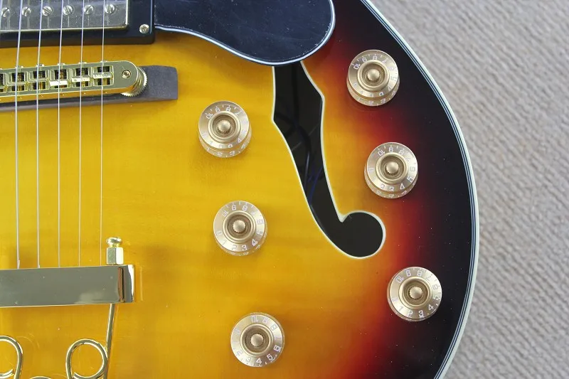 Одежда высшего качества G L5 L 5 модель Гитары полые Средства ухода за кожей Archtop