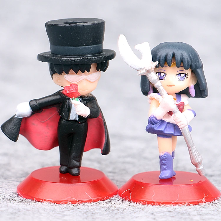 5 шт./лот Новинка Сейлор Мун Tsukino Сатурн Чиби США смокинг маска Chiba Mamoru Meiou Setsuna ПВХ